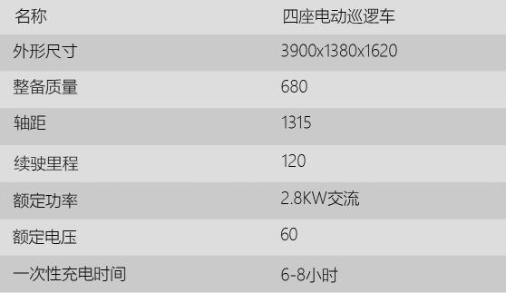 E4 四座电动巡逻车